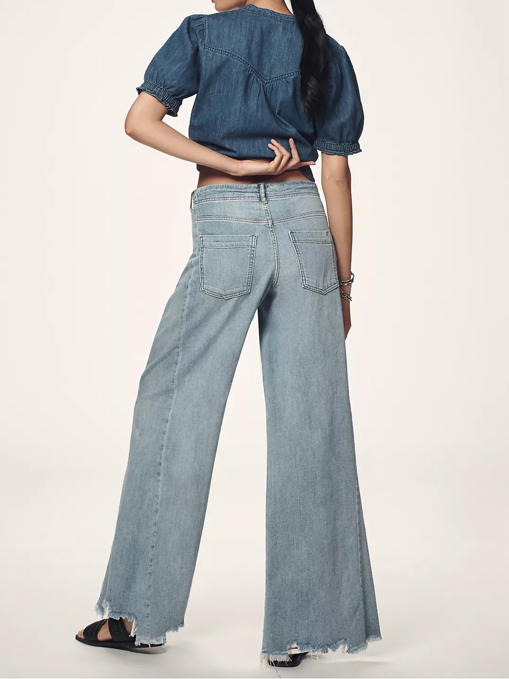 Anthropologie Pilcro Adi Regenerative Cotton Mid-Rise Flare Jeans Size 26 - Picture 2 of 12
